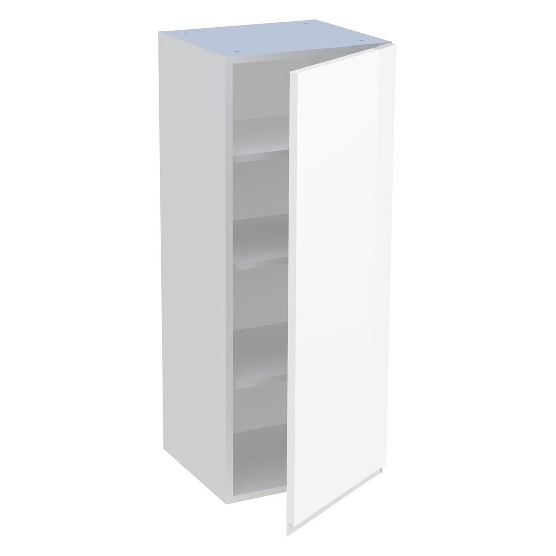 Meuble haut cuisine 1 porte H. 100,8 cm x L. 40 cm - Blanc brillant sans poignée