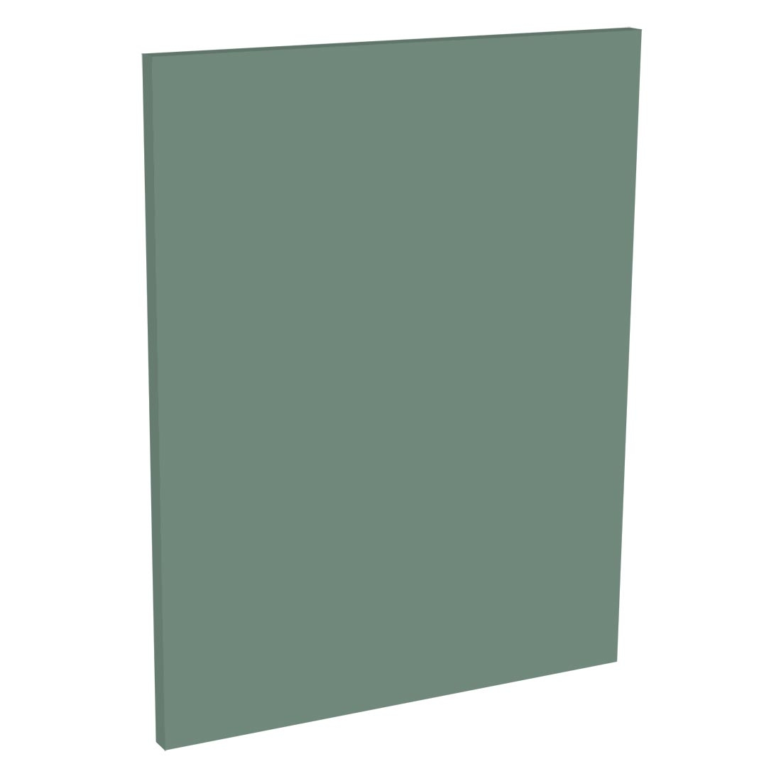 Kit façade 1 porte lave-vaisselle semi-intégrable Vert Sauge Mat 1 porte H. 57,3 cm L. 44,7 cm