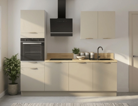 Modèle Beige Mat – Cuisine linéaire