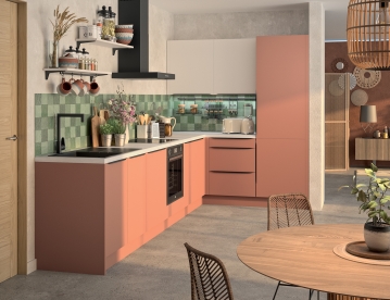 Modèle Terracotta Mat – Cuisine en angle
