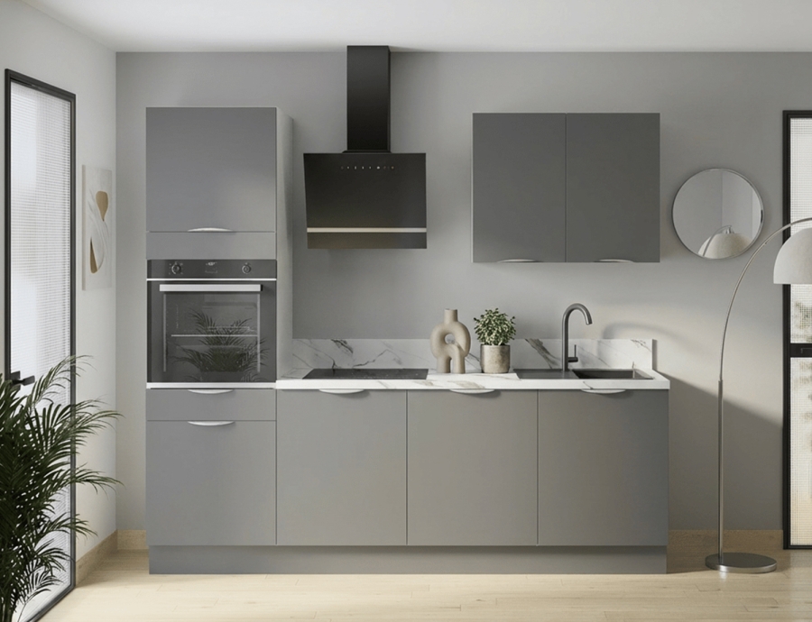 Modèle Gris Ardoise Mat – Cuisine en I