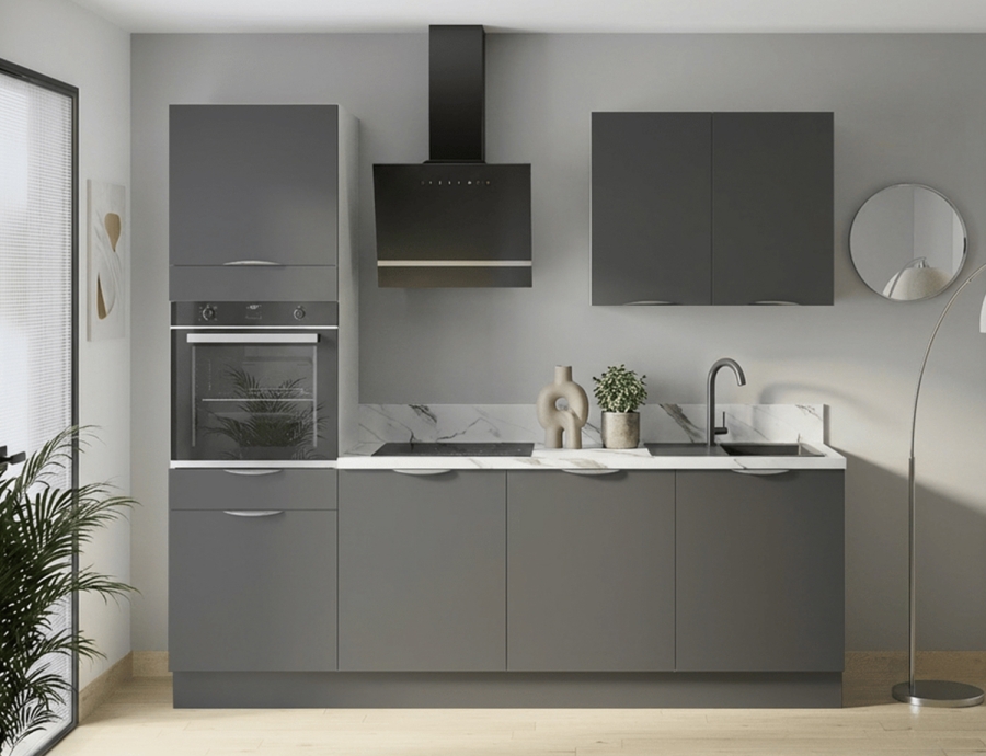 Modèle Gris Ardoise Mat – Cuisine en I