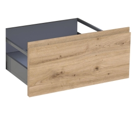2x Kit façade meuble cuisine Chêne Naturel Sans Poignée 1 casserolier H. 28,5 cm L. 59,7 cm
