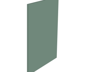 1x Kit façade meuble cuisine Vert Sauge Mat 1 porte H. 71,7 cm L. 59,7 cm