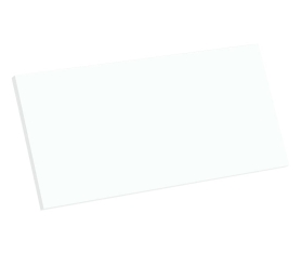 1x Kit façade meuble cuisine Blanc Chaud Mat 1 porte H. 28,5 cm L. 59,7 cm