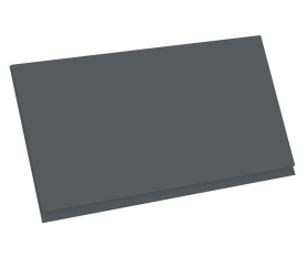 1x Kit façade meuble cuisine Gris Ardoise Mat Sans Poignée 1 porte H. 42,9 cm L. 79,7 cm