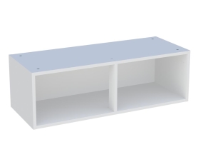 1x Caisson Meuble haut cuisine Blanc H. 28,8 cm x L. 90 cm x P. 35 cm