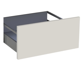 2x Kit façade meuble cuisine Lin Mat 1 casserolier H. 28,5 cm L. 59,7 cm