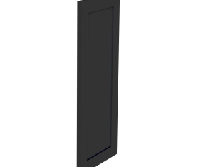 1x Kit façade meuble cuisine Noir Cadre 1 porte H. 71,7 cm L. 29,7 cm