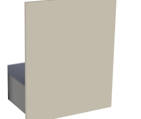 1x Kit façade porte pour coulissant ou lave vaisselle Beige Mat H. 71,7 cm L. 59,7 cm