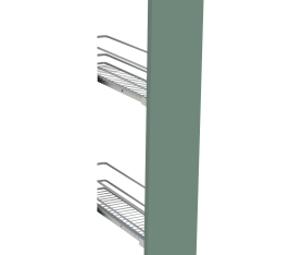 1x Kit façade meuble cuisine Vert Sauge Mat 1 porte H. 71,7 cm L. 14,7 cm
