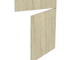 Kit façade meuble cuisine Chêne Naturel 1 porte, 1 faux tiroir H. 71,7 cm x L. 59,7 cm