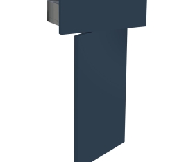 1x Kit façade meuble cuisine Bleu Nuit Mat 1 porte, 1 tiroir H. 71,7 cm L. 39,7 cm