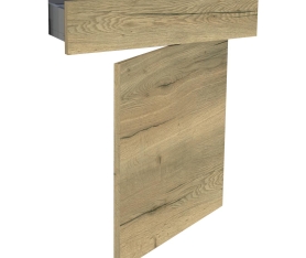 1x Kit façade meuble cuisine Chêne Structuré 1 porte, 1 tiroir H. 71,7 cm L. 59,7 cm