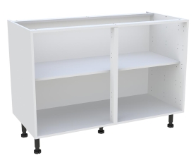 1x Caisson Meuble bas cuisine Blanc H. 87 cm x L. 120 cm x P.57,1 cm