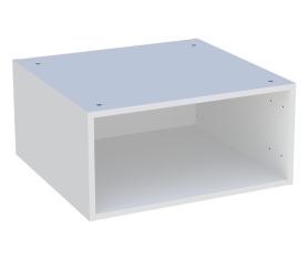 1x Caisson Meuble haut cuisine Blanc grand profondeur H. 28,8 cm x L. 60 cm x P. 57,1 cm