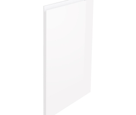 1x Kit façade meuble cuisine Blanc Brillant Sans Poignée 1 porte H. 71,7 cm L. 59,7 cm