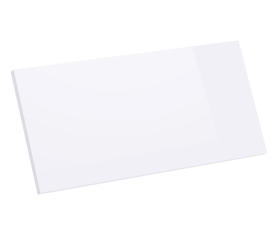 1x Kit façade meuble cuisine Blanc Brillant 1 porte H. 28,5 cm L. 59,7 cm