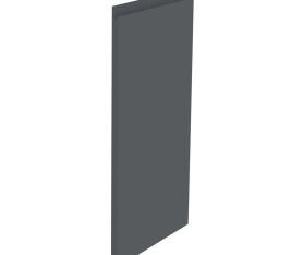 1x Kit façade meuble cuisine Gris Ardoise Mat Sans Poignée 1 porte H. 71,7 cm L. 39,7 cm