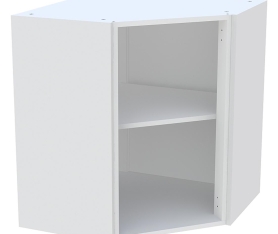 1x Caisson Meuble haut cuisine Blanc H. 72 cm x L. 65 cm x P. 65 cm