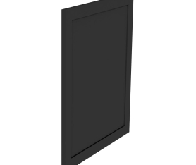 1x Kit façade meuble cuisine Noir Cadre 1 porte H. 71,7 cm L. 59,7 cm