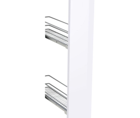 1x Kit façade meuble cuisine Blanc Brillant 1 porte H. 71,7 cm L. 14,7 cm