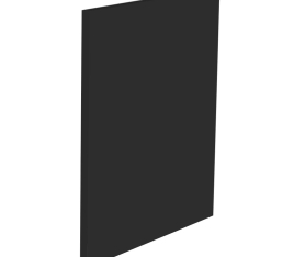 1x Kit façade meuble cuisine Noir Mat 1 porte H. 57,3 cm L. 59,7 cm
