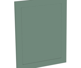 2x Kit façade meuble cuisine Vert Sauge Cadre 1 porte H. 57,3 cm L. 59,7 cm