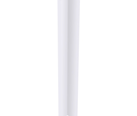 1x Kit fileur d'angle droit meuble cuisine BLANC BRILLANT - H. 71.7 cm