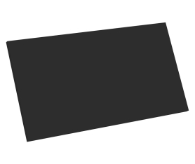 1x Kit façade meuble cuisine Noir Mat 1 porte H. 42,9 cm L. 79,7 cm