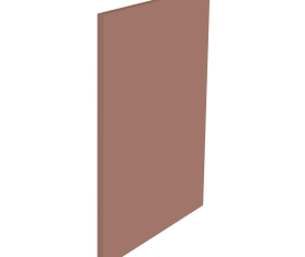 1x Kit façade porte pour coulissant ou lave vaisselle Terracotta Mat H. 71,7 cm L. 59,7 cm