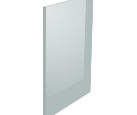 1x Kit façade meuble cuisine Gris Cendre Brillant 1 porte H. 71,7 cm L. 59,7 cm