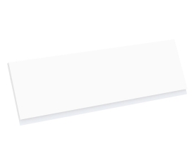 1x Kit façade meuble cuisine Blanc Mat Sans Poignée 1 porte H. 28,5 cm L. 89,7 cm
