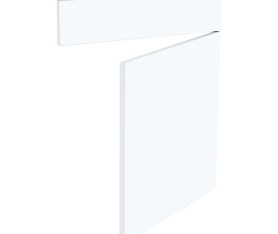1x Kit façade meuble cuisine Blanc Mat 1 porte, 1 faux tiroir H. 71,7 cm L. 59,7 cm