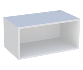 1x Caisson Meuble haut cuisine Blanc H. 28,8 cm x L. 60 cm x P. 35 cm