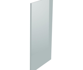 2x Kit façade meuble cuisine Gris Cendre Brillant 1 porte H. 100,5 cm L. 59,7 cm