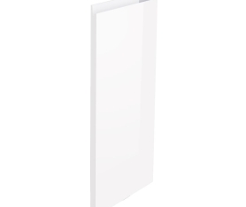 1x Kit façade meuble cuisine Blanc Brillant Sans Poignée 1 porte H. 71,7 cm L. 39,7 cm