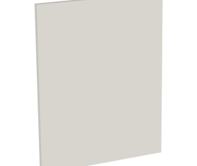 2x Kit façade meuble cuisine Lin Mat 1 porte H. 57,3 cm L. 59,7 cm