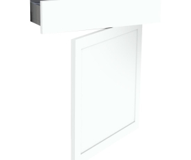 1x Kit façade meuble cuisine Blanc Cadre 1 porte, 1 tiroir H. 71,7 cm L. 59,7 cm