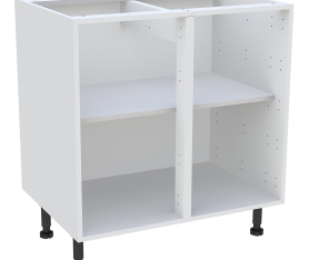 1x Caisson Meuble bas cuisine Blanc H. 87 cm x L. 80 cm x P.57,1 cm