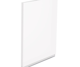 1x Kit façade meuble cuisine Blanc Brillant Sans Poignée 1 porte H. 57,3 cm L. 59,7 cm