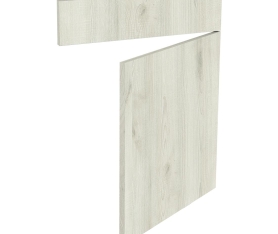 Kit façade meuble cuisine Chêne Blanchi 1 porte, 1 faux tiroir H. 71,7 cm x L. 59,7 cm