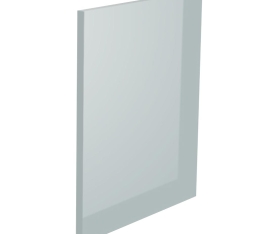 1x Kit façade meuble cuisine Gris Cendre Brillant 1 porte H. 57,3 cm L. 59,7 cm
