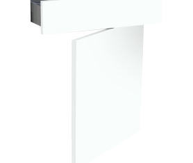 1x Kit façade meuble cuisine Blanc Chaud Mat 1 porte, 1 tiroir H. 71,7 cm L. 59,7 cm