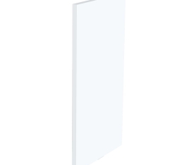 1x Kit façade meuble cuisine Blanc Mat 1 porte H. 71,7 cm L. 39,7 cm
