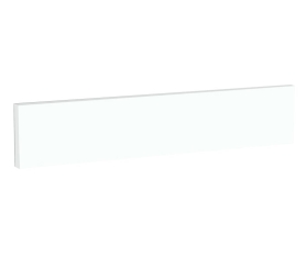 1x Kit bandeau four meuble cuisine Blanc Chaud Mat 1 bandeau H. 11,8 cm L. 59,7 cm