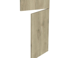 2x Kit façade meuble cuisine Chêne Doré 1 porte, 1 faux tiroir H. 71,7 cm L. 39,7 cm