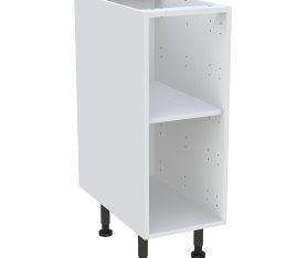 1x Caisson Meuble bas cuisine Blanc H. 87 cm x L. 30 cm x P.57,1 cm