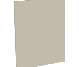 2x Kit façade meuble cuisine Beige Mat 1 porte H. 57,3 cm L. 59,7 cm