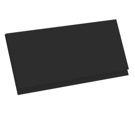 1x Kit façade meuble cuisine Noir Mat Sans Poignée 1 porte H. 28,5 cm L. 59,7 cm